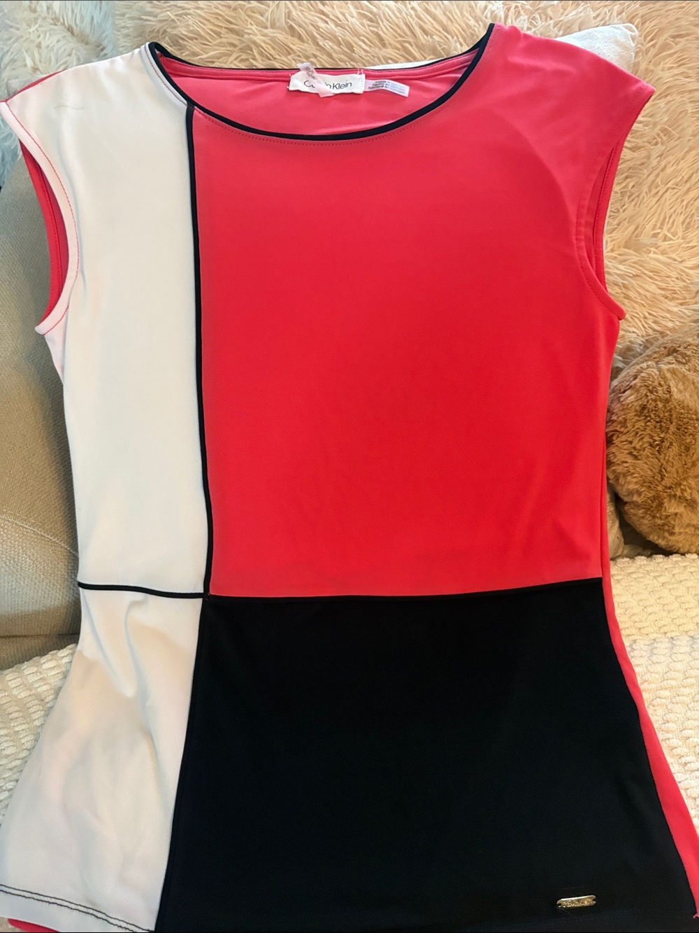 Calvin Colorblock - Pink, White & Black